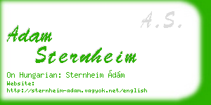 adam sternheim business card